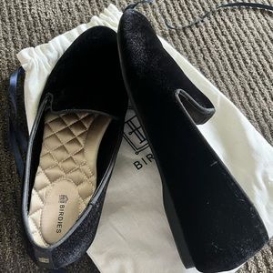 Birdies Starling Flat Size 8.5 black velvet